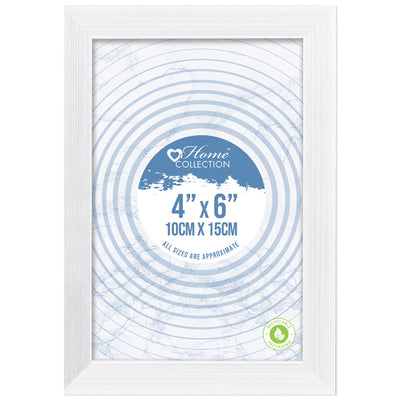 WHITE 4" X 6" FRAME