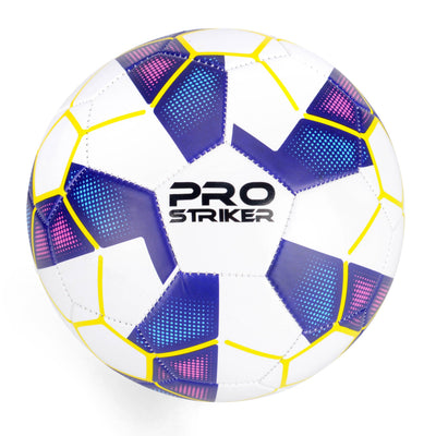 SIZE 5 BLUE DEFLATED PRO STRIKER LEATHER BALL