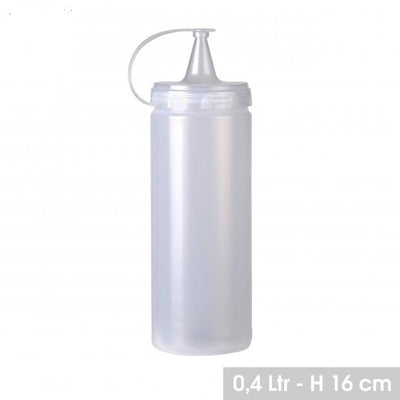 400ML TRANSPARENT SAUCE BOTTLES