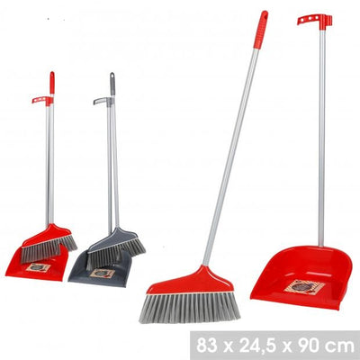 LONG HANDLE DUSTPAN AND BRUSH SET