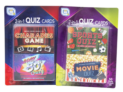 2 ASST. 2 PACK QUIZ CARDS