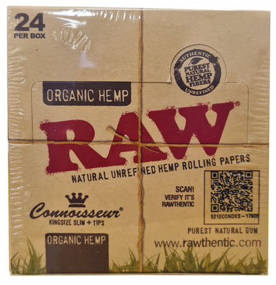 24 PACK RAW CLASSIC PAPERS WITH TIPS