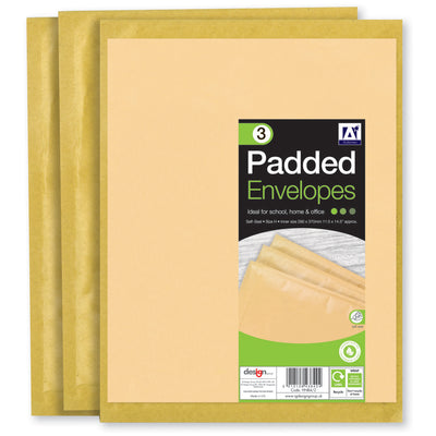 3 PACK 290MM X 370MM PADDED ENVELOPES