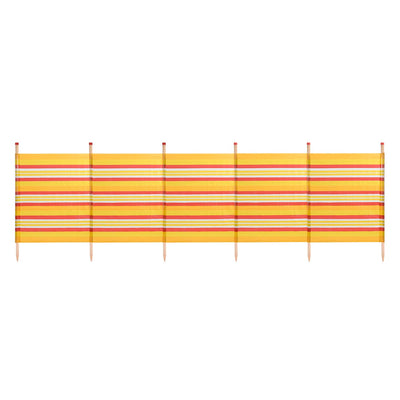 STRIPED 6 POLE ORANGE STRIPE WINDBREAK