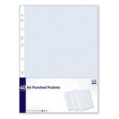 PACK OF 40  PUNCH POCKETS