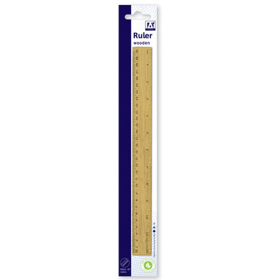 12" WOODEN RULER