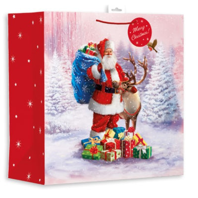 GIANT TRADITIONAL SANTA GIFT BAG