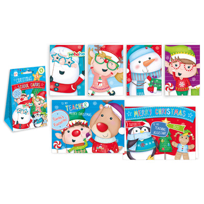 32 PACK SCHOOL KID XMAS CARDS