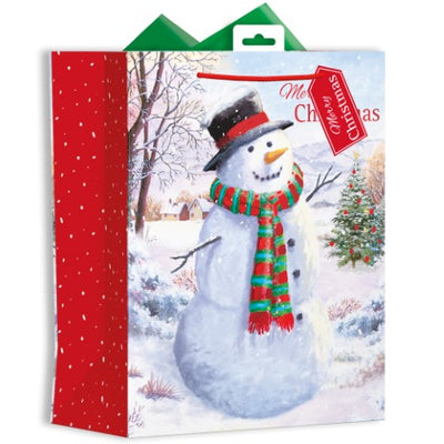 LARGE SNOWMAN GIFT BAG