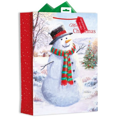 EXTRA LARGE SNOWMAN GIFT BAG