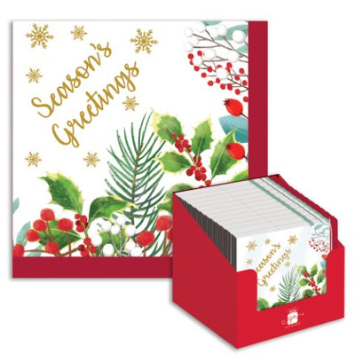 20 PACK TRADITIONAL XMAS NAPKINS