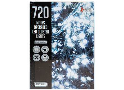 720 LED  COLD WHITE CLUSTER LIGHTS
