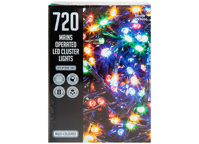 720 LED  BULB MULTI COLOUR CLUSTER LIGHTS