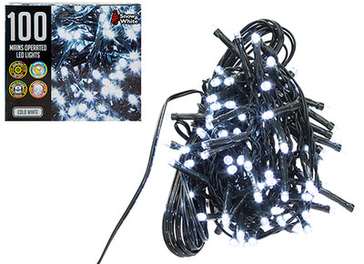 100 LED MULTI FUNCTION MAINS COLD WHITE LIGHTS