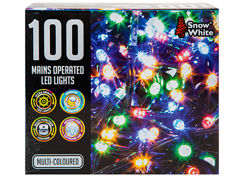 100 LED MULTI FUNCTION MAINS MULTI COLOUR LIGHTS - jfmdistributors