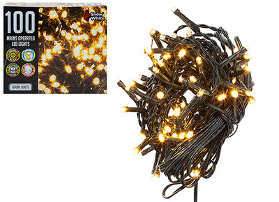 100 LED MULTI FUNCTION MAINS WARM WHITE LIGHTS
