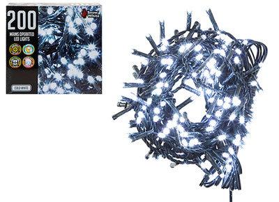 200 LED MULTI FUNCTION MAINS COLD WHITE LIGHTS