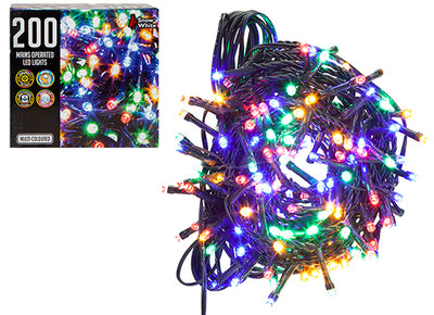 200 LED MULTI FUNCTION MAINS MULTI COLOUR LIGHTS