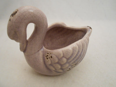 CERAMIC SWAN SHAPE TRINKET HOLDER