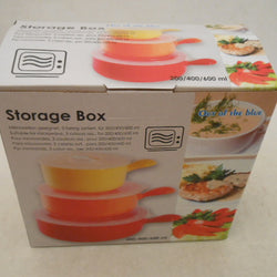 3 PACK ASST.200/400/600ML MICROWAVE CONTAINERS WITH HANDLES