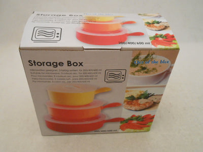 3 PACK ASST.200/400/600ML MICROWAVE CONTAINERS WITH HANDLES