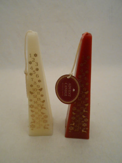 2 ASST.20CM ADVENT CANDLES