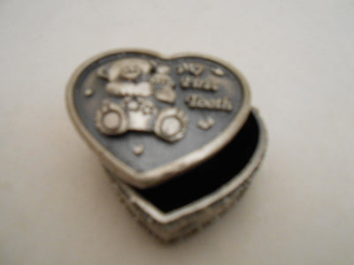 LARGE FIRST CURL MINI PEWTER BOX