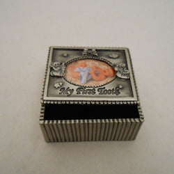 MY FIRST TOOTH MINI PEWTER TRINKET BOX