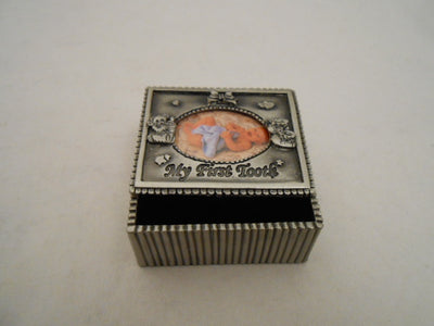 MY FIRST TOOTH MINI PEWTER TRINKET BOX