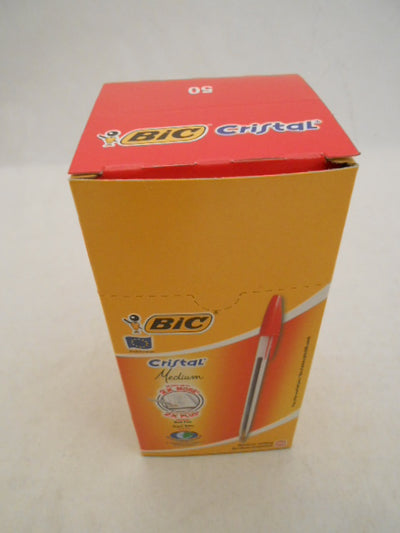 BOX OF 50 RED BIC PENS