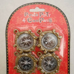 4 PACK PIRATE PARTY BAG COMPASS