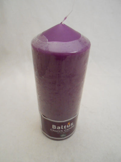 BALTUS 77MM X 200MM 70 HOUR BURN PURPLE UNSCENTED CANDLE
