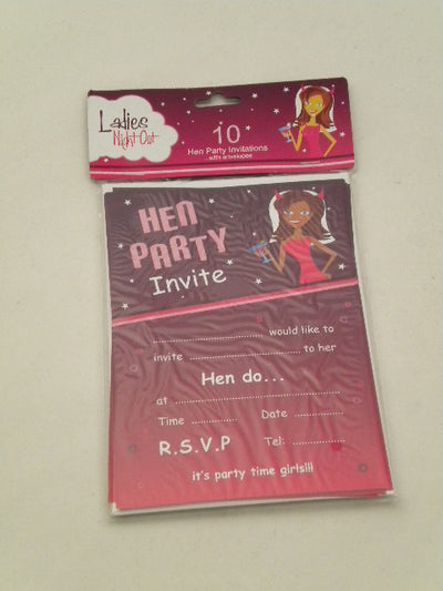 PARTY INVITE AND ENVELOPE SET
