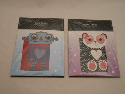 3 ASST.CAT/PANDA/ROBOT GIFT BOX