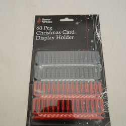 60 PEG XMAS CARD HOLDER WITH CORD