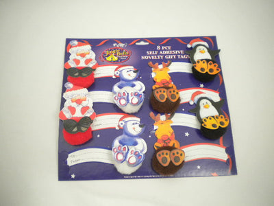 CARD OF 8 NOVELTY GIFT TAGS
